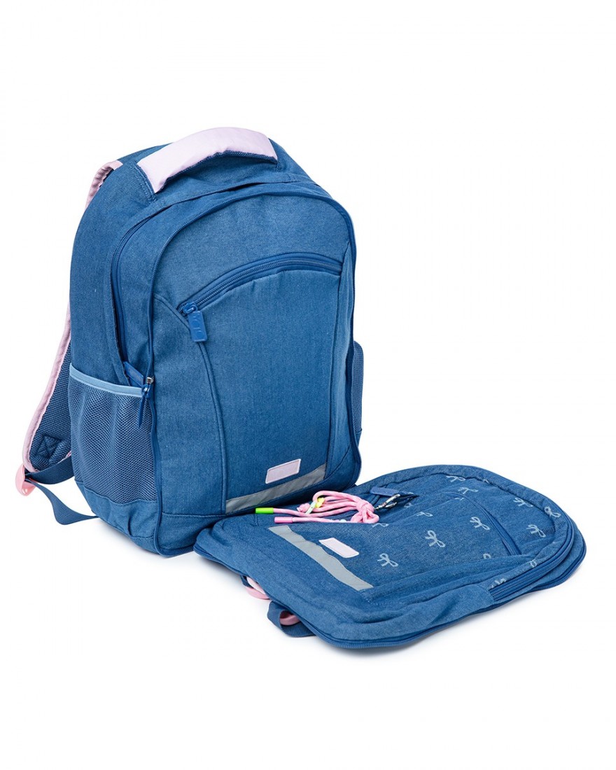 Σακίδιο πλάτης (2 σε 1) Δημοτικού Denim Bow 11167 Yolo (2026)