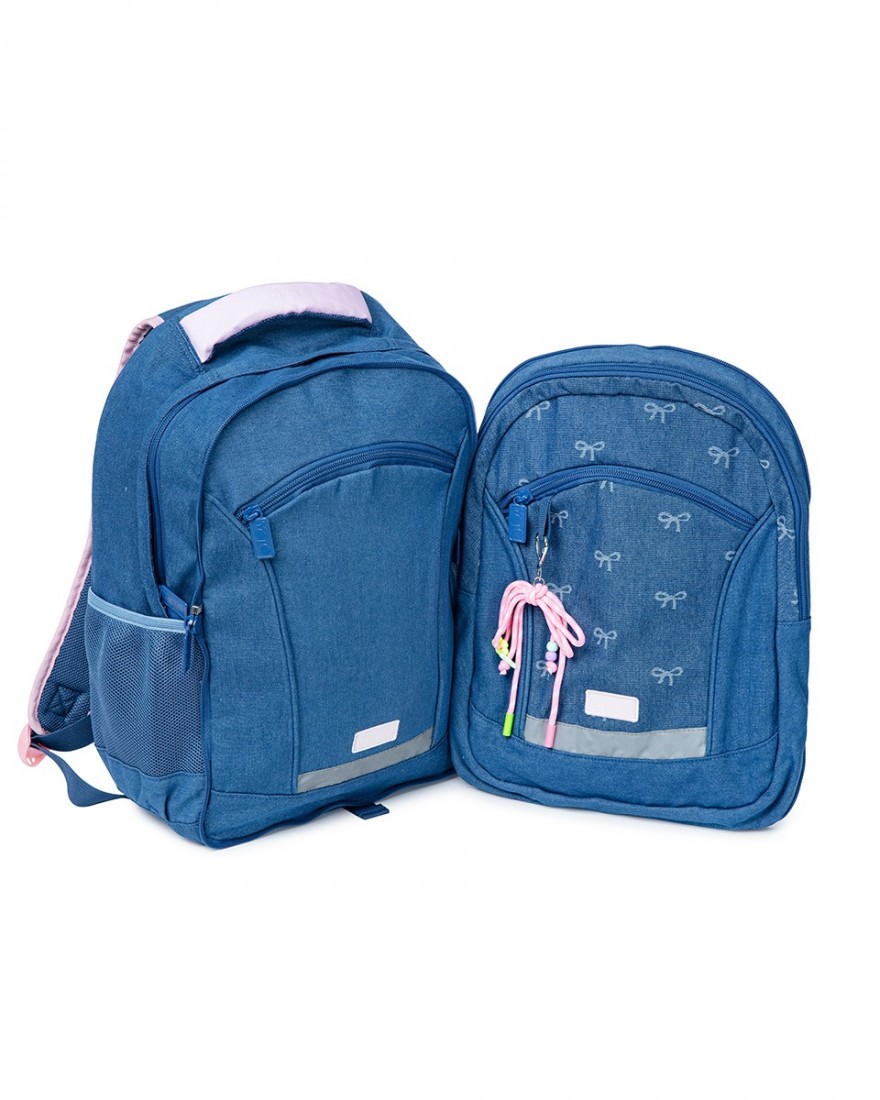 Σακίδιο πλάτης (2 σε 1) Δημοτικού Denim Bow 11167 Yolo (2026)