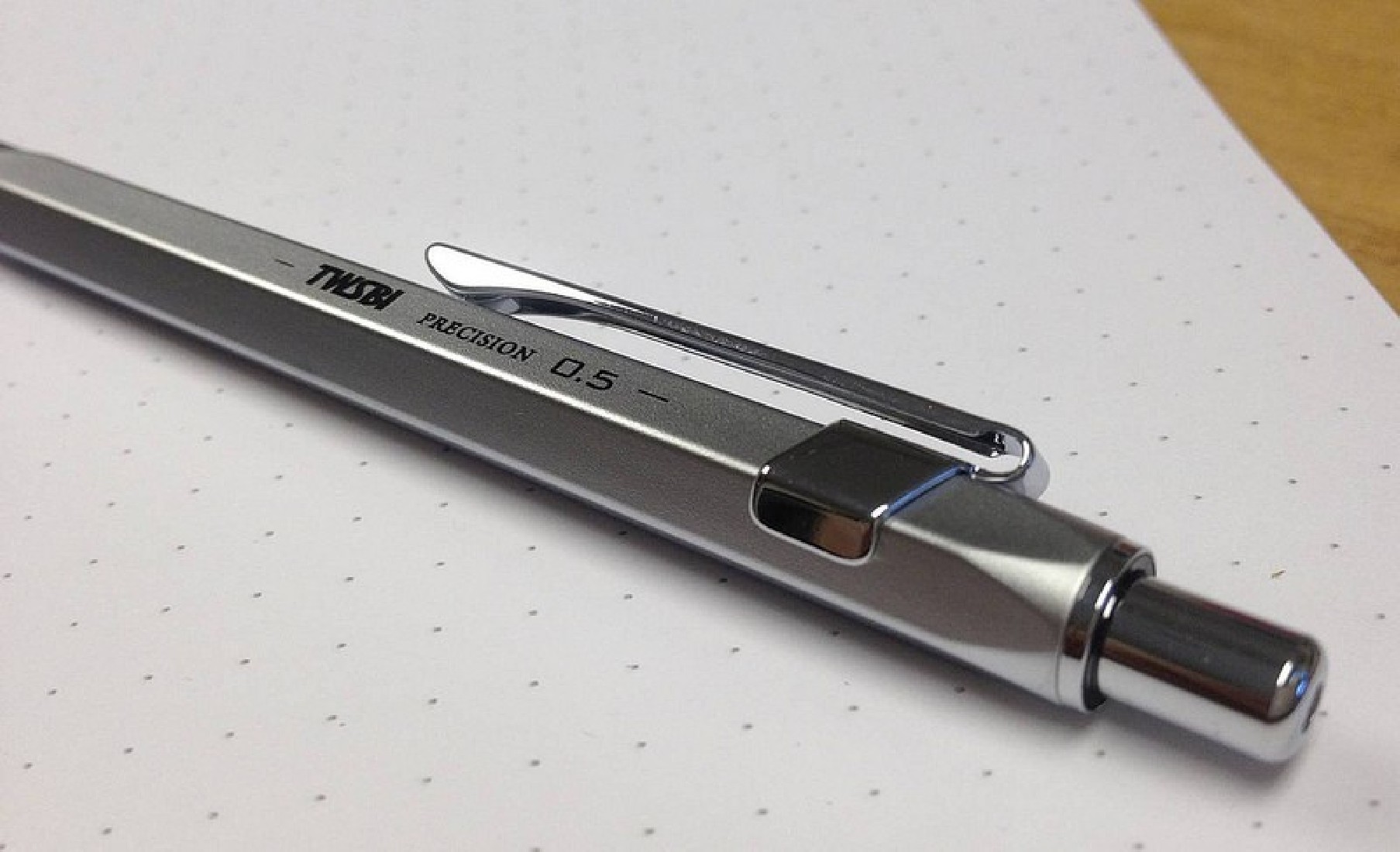 TWSBI Precision Retractable Pipe Pencil  0,5mm Matt Silver