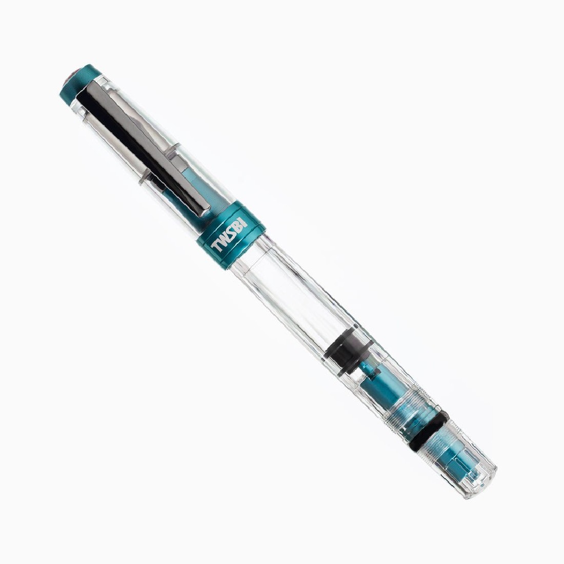 Twsbi Diamond 580 ALR Caribbean wIth Onyx trims, piston filling Fountain Pen