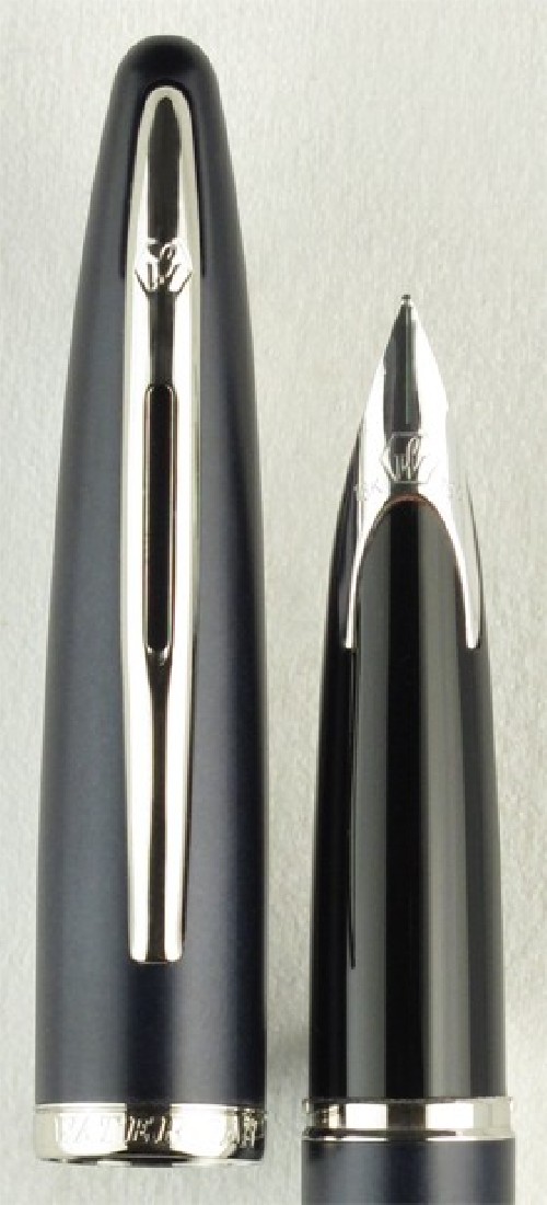 WATERMAN CARENE CHARCOAL GREY ST FOUNTAIN PEN S0700460