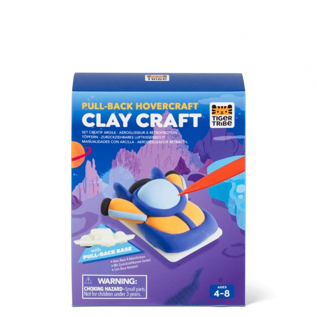 Clay Craft – Pull Back Hovercraft 20230 Tiger Tribe