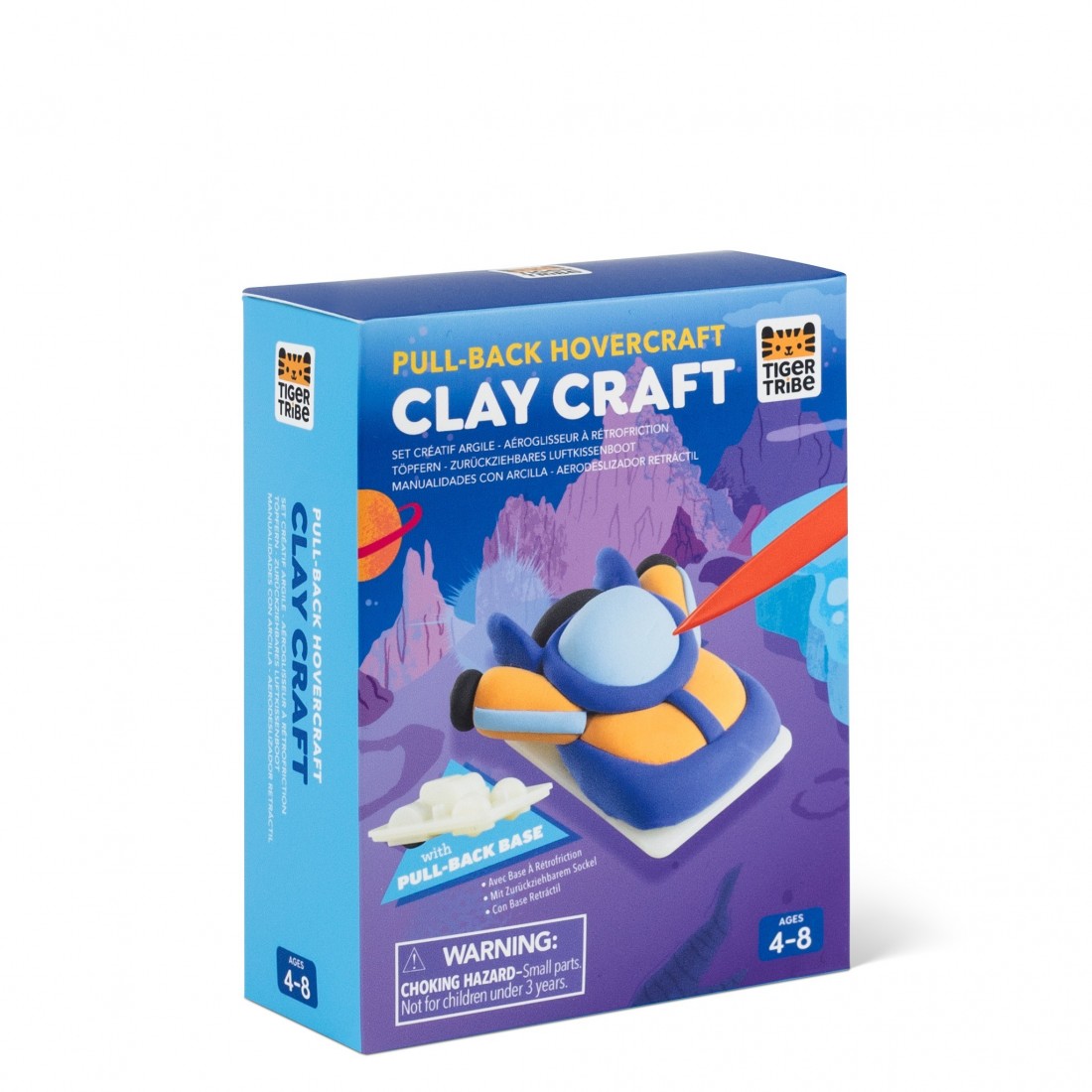 Clay Craft – Pull Back Hovercraft 20230 Tiger Tribe