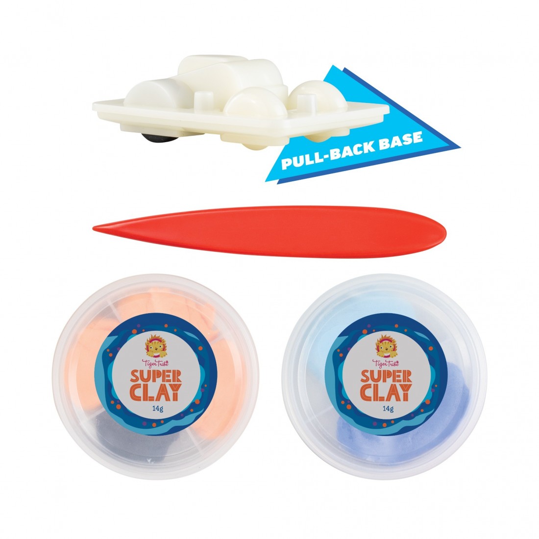 Clay Craft – Pull Back Hovercraft 20230 Tiger Tribe