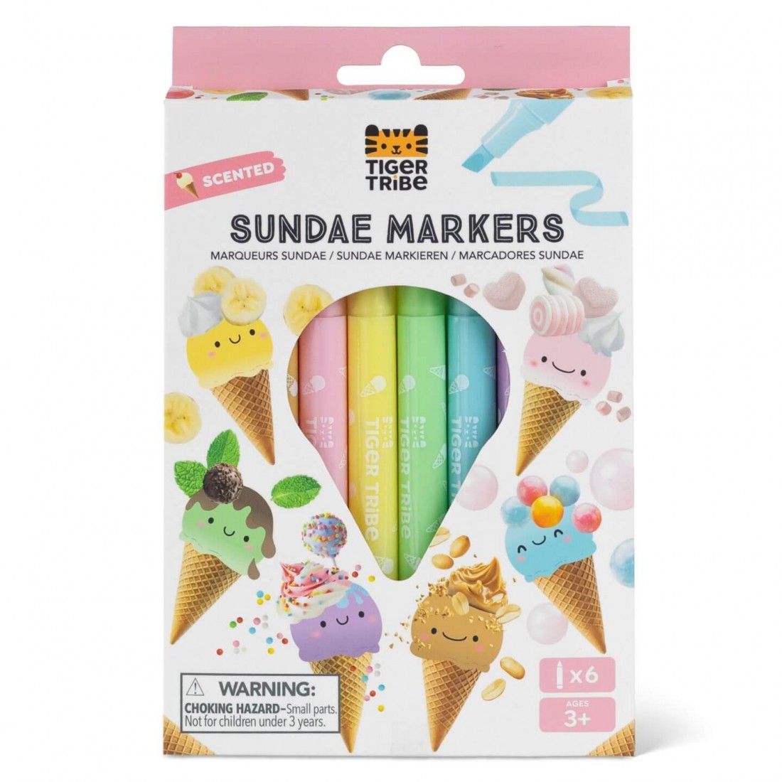 Yπογραμμιστικά μαρκαδοράκια Ice Cream Scented 94409 Tiger Tribe