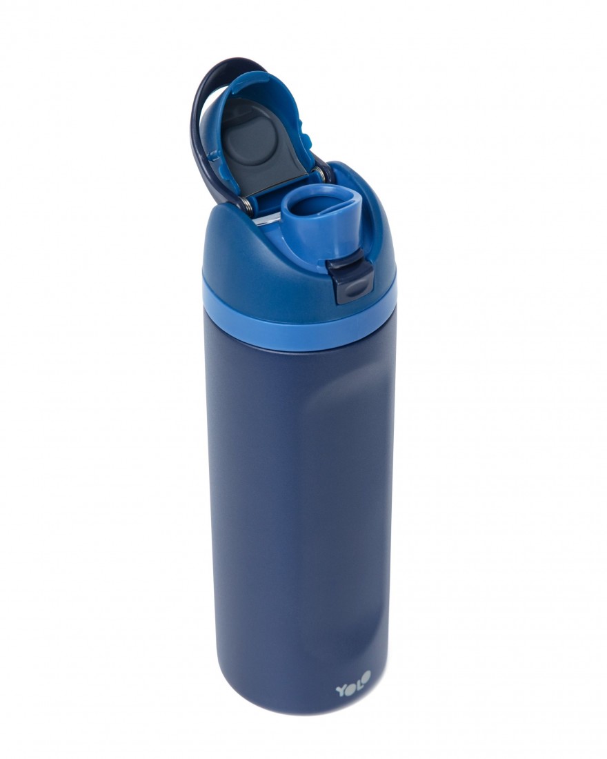 Μπουκάλι Θερμός (2 σε 1) 700ml Blue Navy 90584 Yolo
