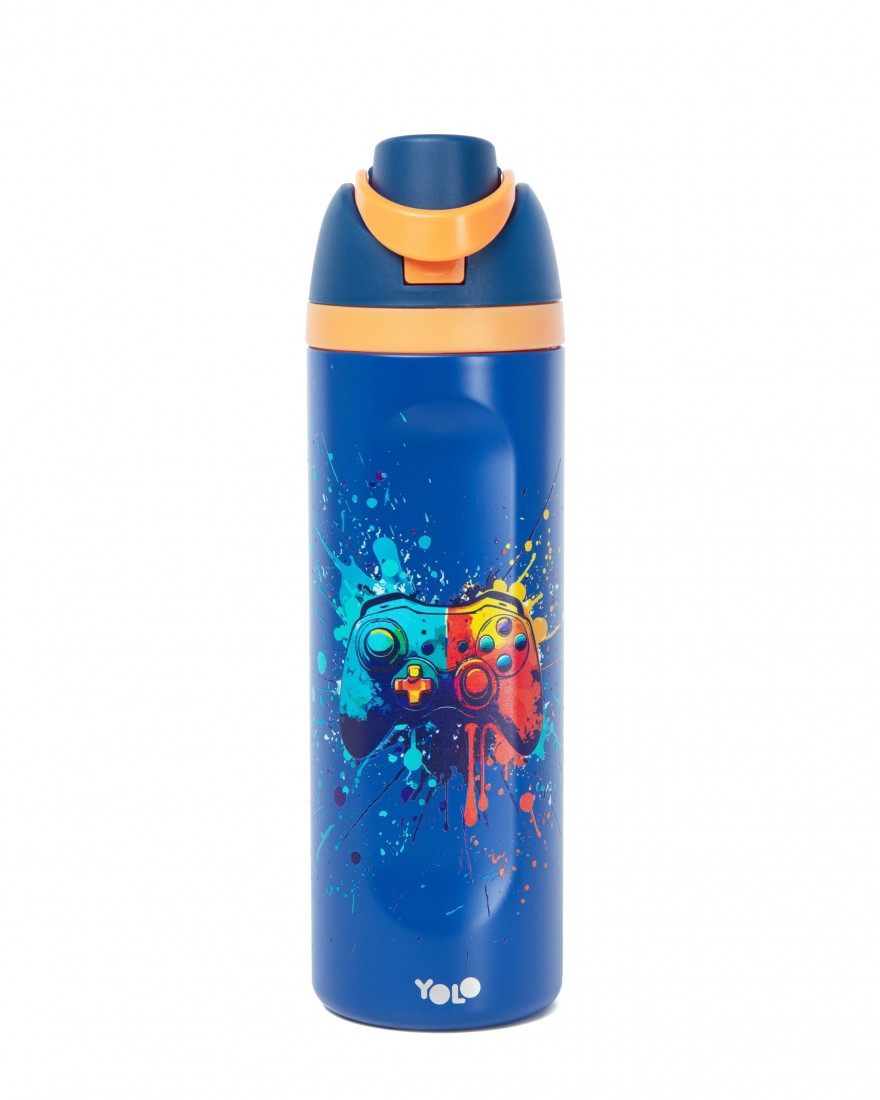 Μπουκάλι Θερμός (2 σε 1) 700ml Blue Gaming 90595 Yolo
