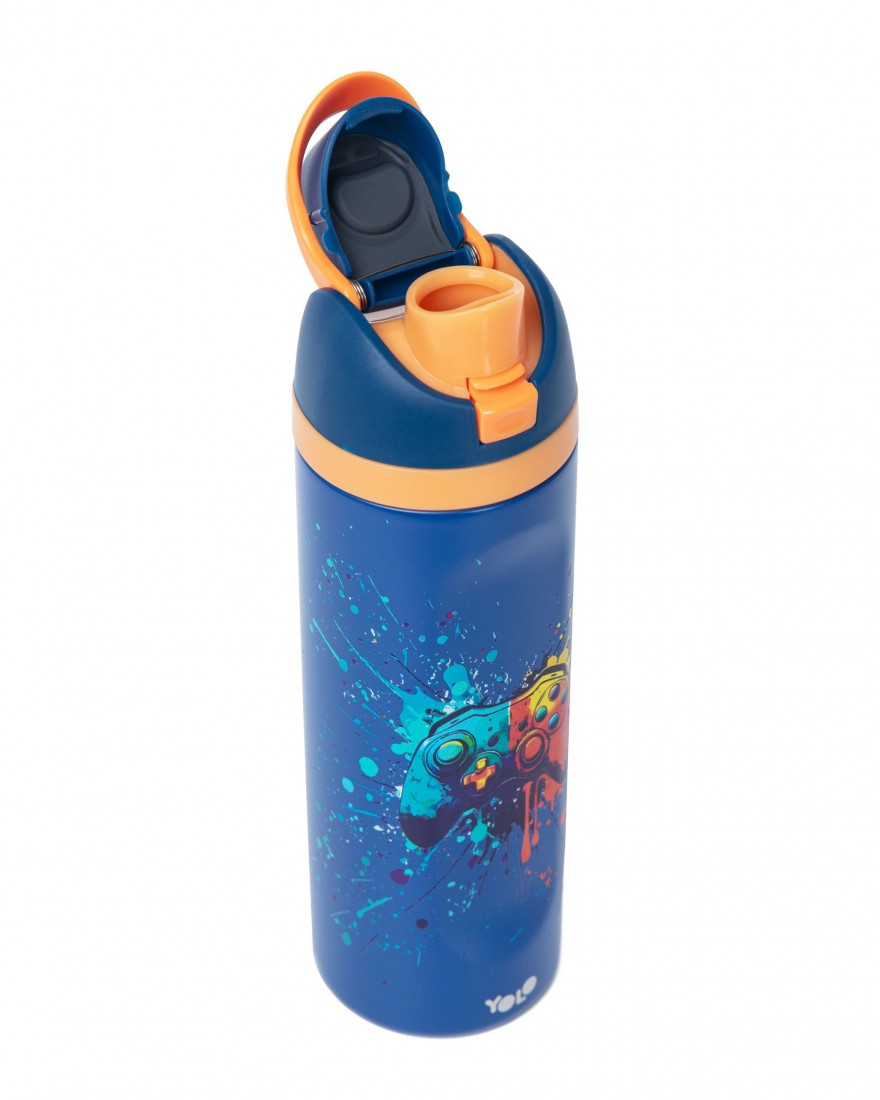 Μπουκάλι Θερμός (2 σε 1) 700ml Blue Gaming 90595 Yolo