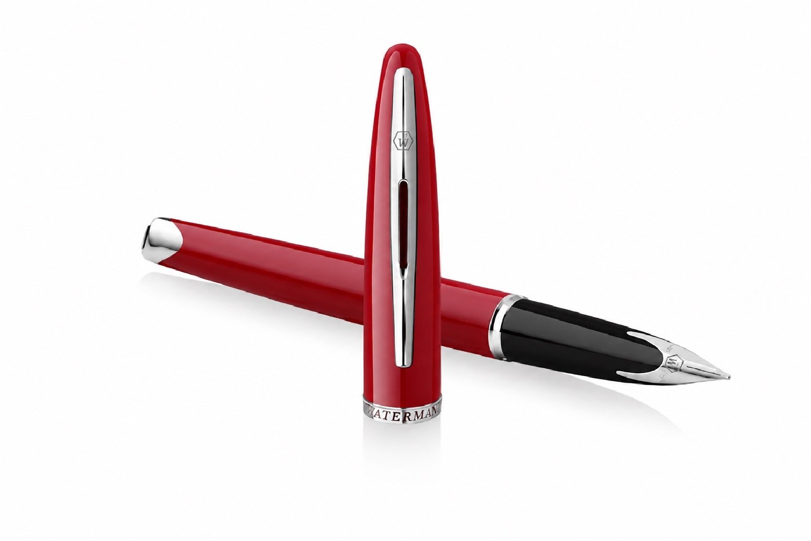 Waterman Carene Glossy Red ST Fountain Pen