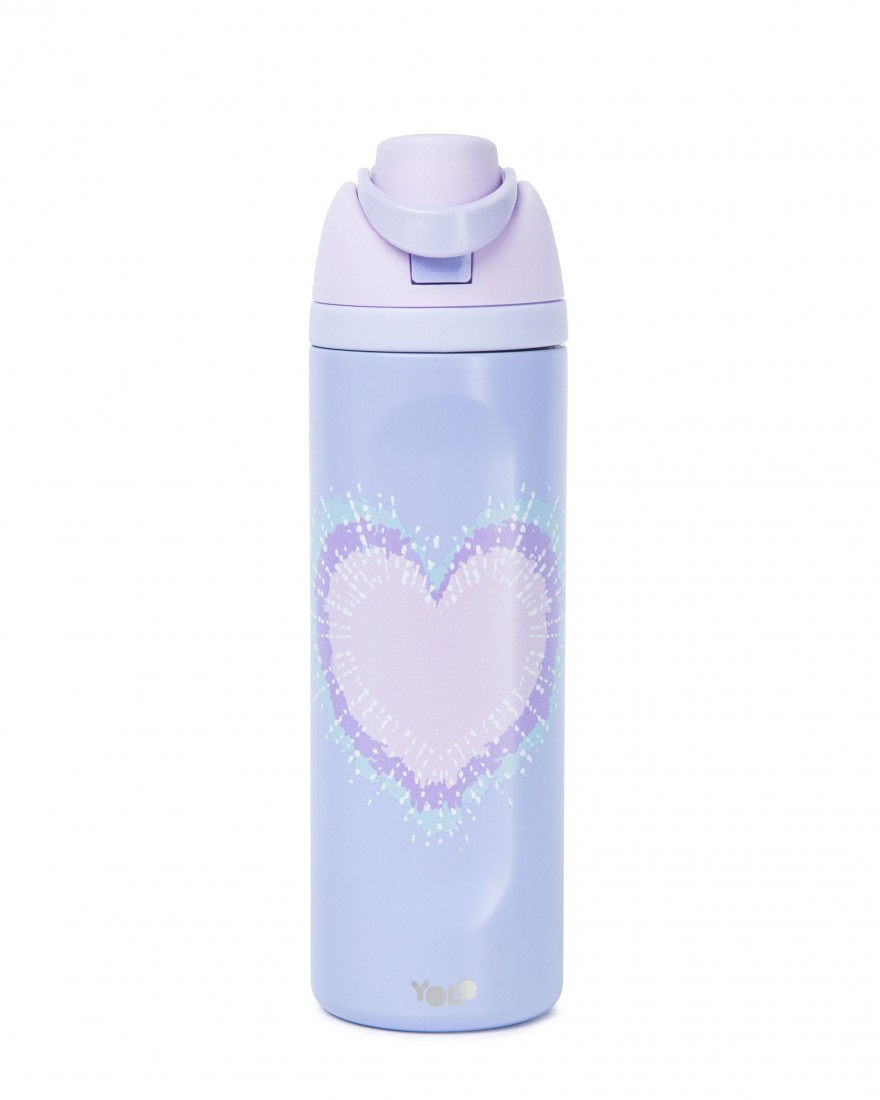 Μπουκάλι Θερμός (2 σε 1) 700ml Heart Tie Dye 90590 Yolo
