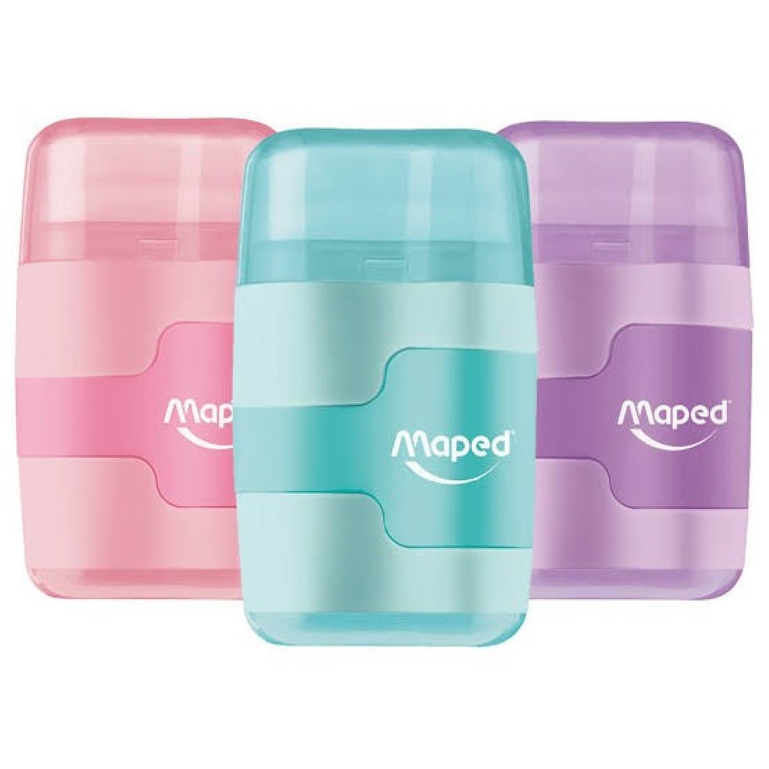 Γόμα ξύστρα 2 τρύπες Connect Pastel 049231 Maped
