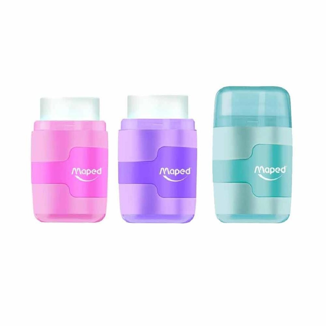 Γόμα ξύστρα 2 τρύπες Connect Pastel 049231 Maped