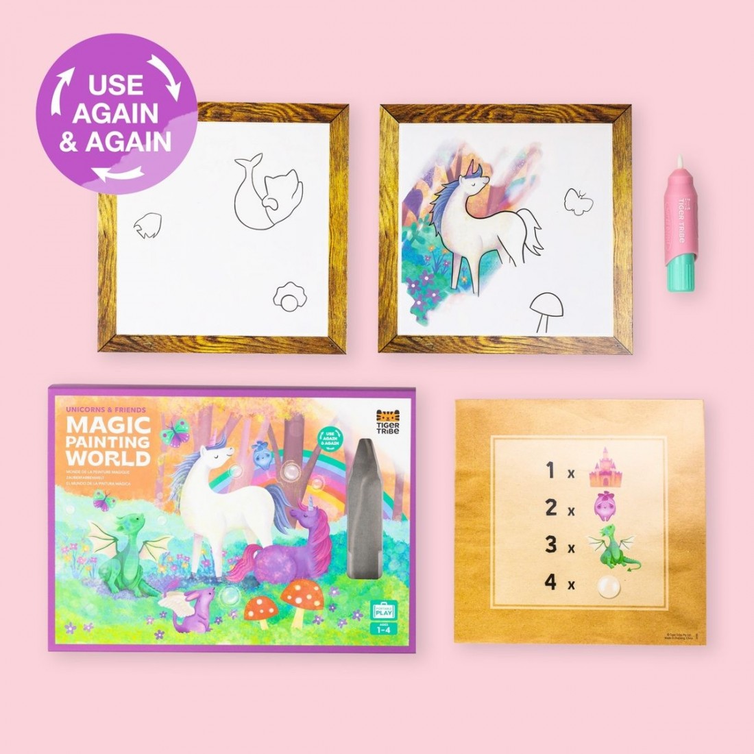 Σετ ζωγραφικής Magic Painting World – Unicorns and Friends 20232 Tiger Tribe