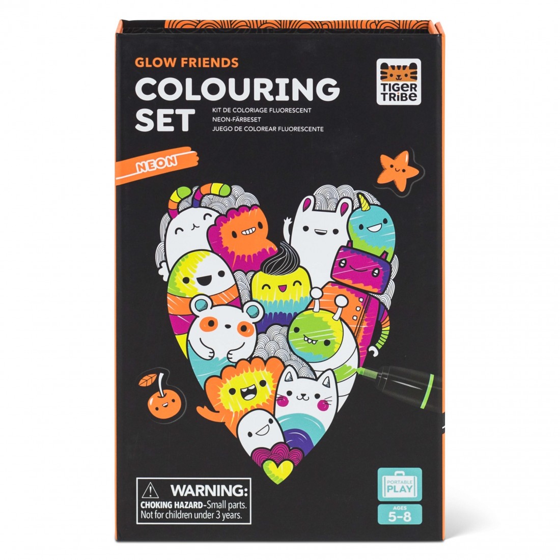 ΣΕΤ ΔΡΑΣΤΗΡΙΟΤΗΤΩΝ – Neon Colouring Set Glow Friends 20237 Tiger Tribe