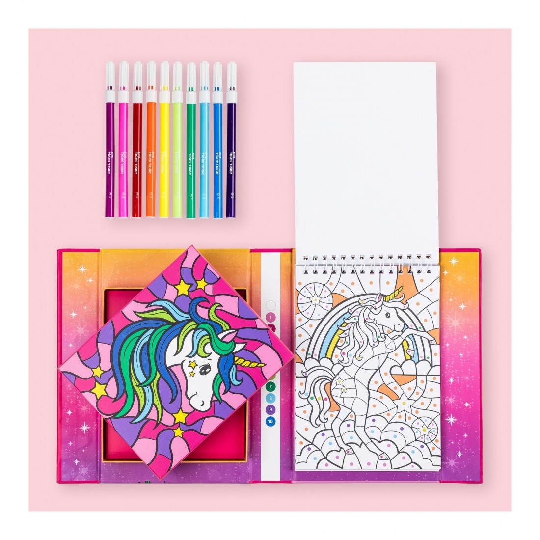ΣΕΤ ΔΡΑΣΤΗΡΙΟΤΗΤΩΝ – Colour by Numbers Unicorn Dreaming 20228 Tiger Tribe