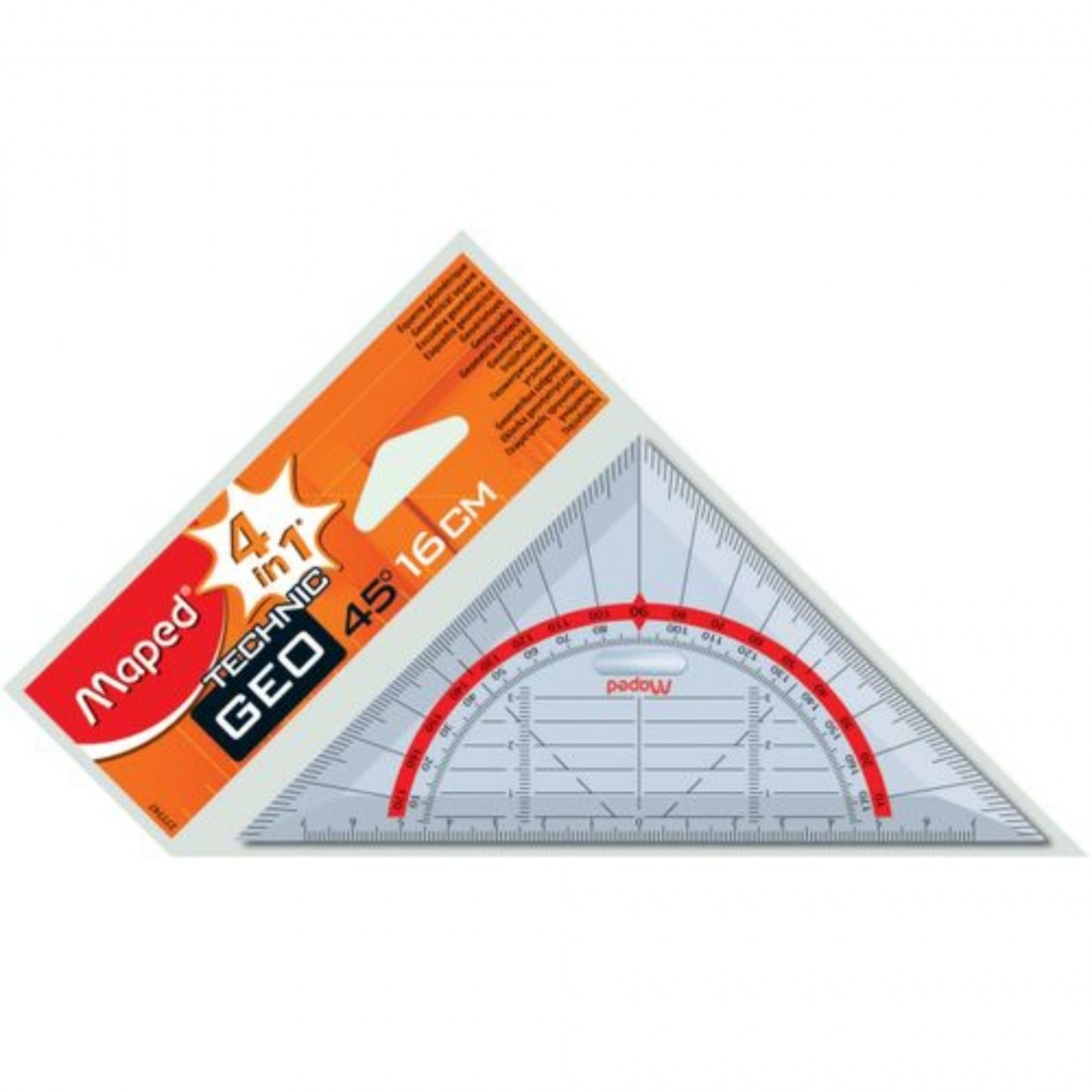 Γεωμετρικό Tρίγωνο 45 μοιρών, 16cm Technic 277747 Maped