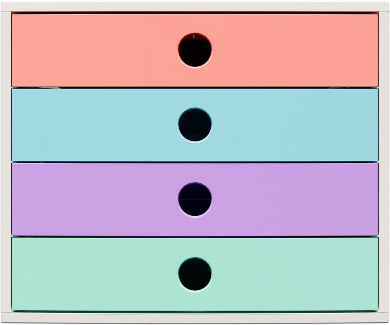 Exacompta συρταριέρα 4 θέσεων pastel colours 227707D