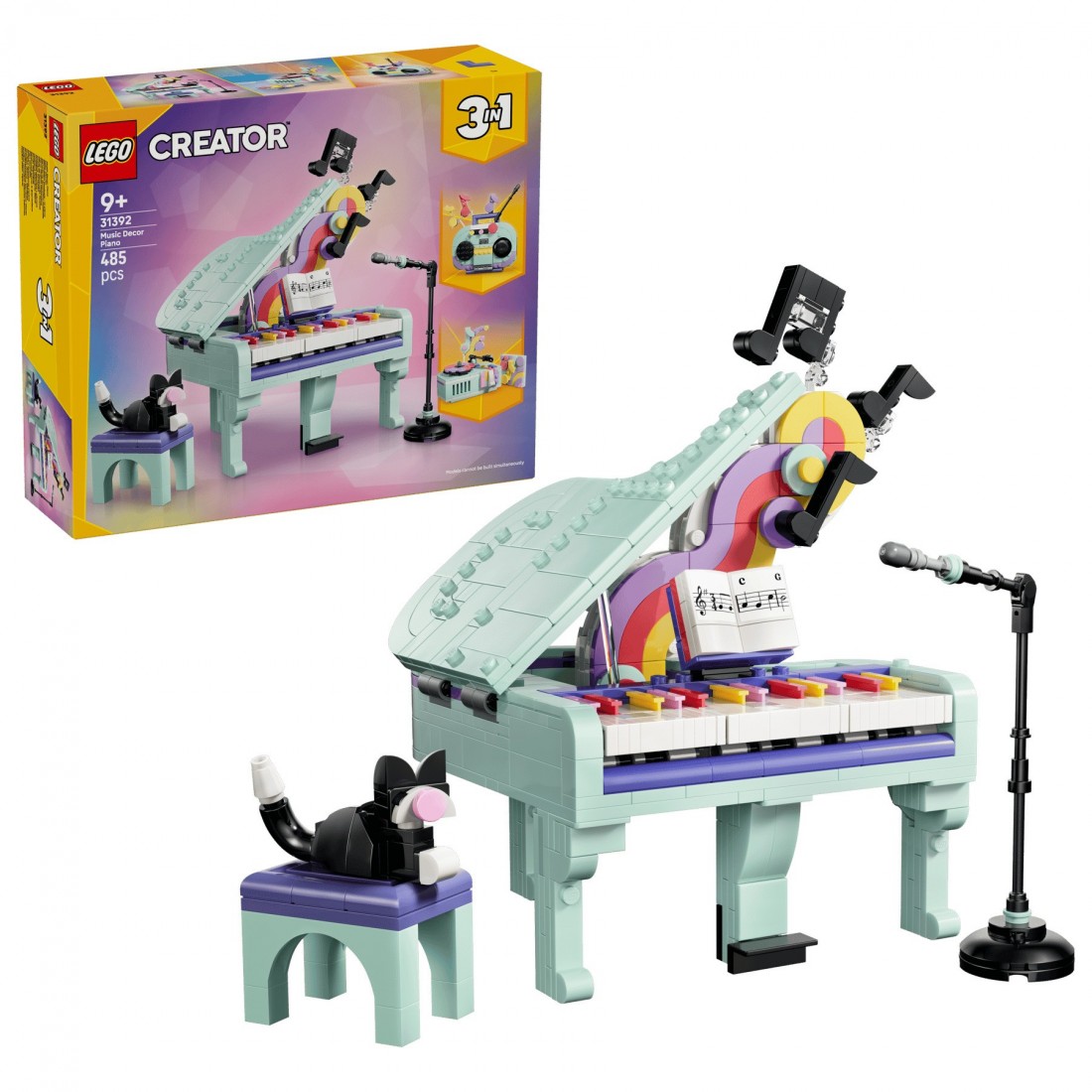 Music Decor Piano with Cat 31392 Lego Creator 3 in1