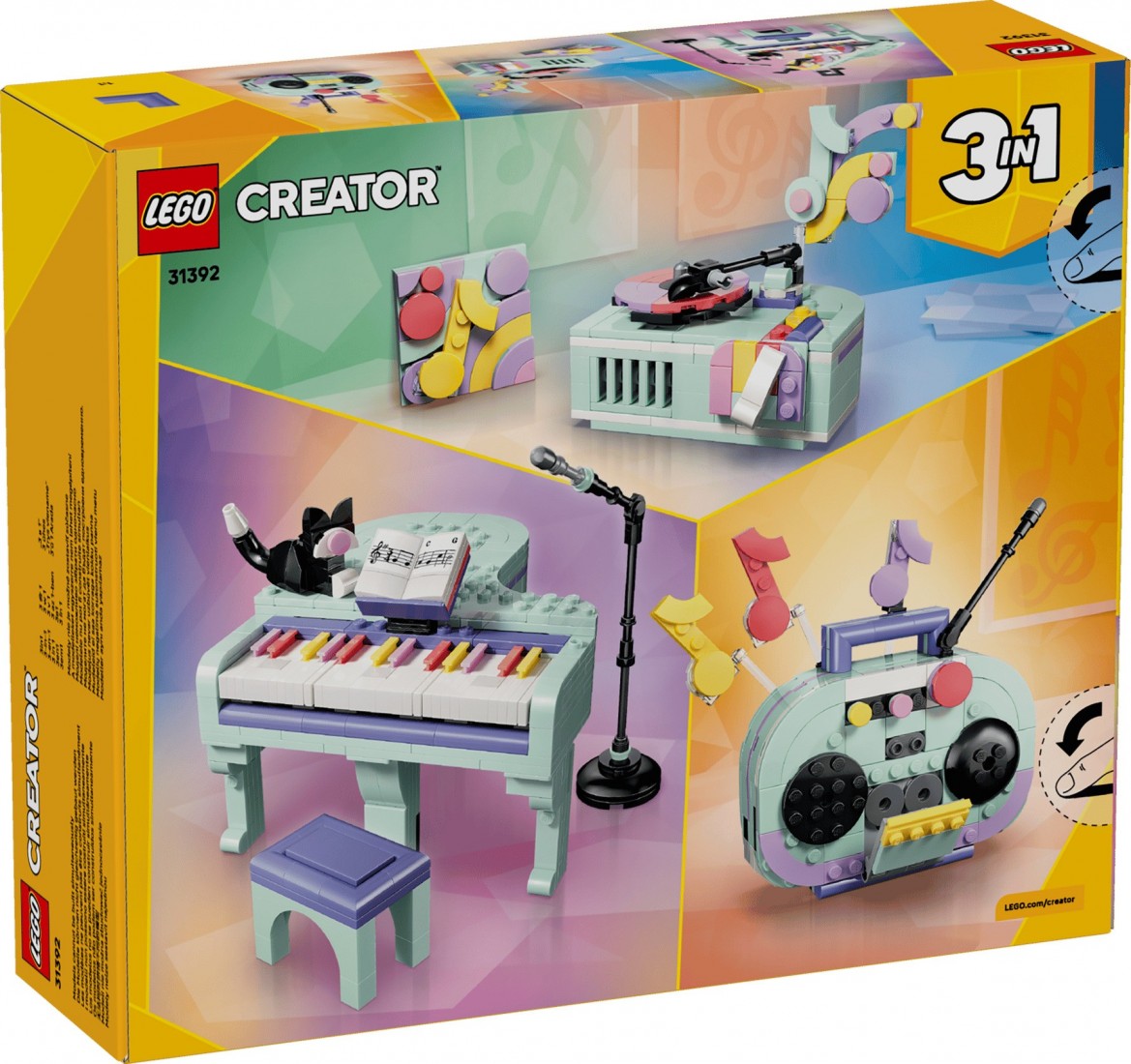 Music Decor Piano with Cat 31392 Lego Creator 3 in1