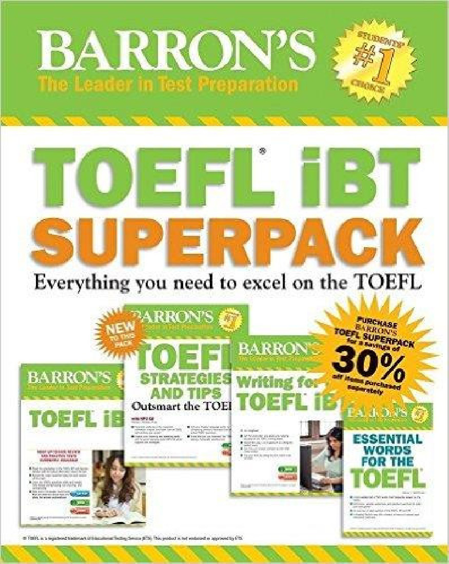BARRONS TOEFL IBT SUPERPACK (+ MP3 Pack) 3RD ED PB