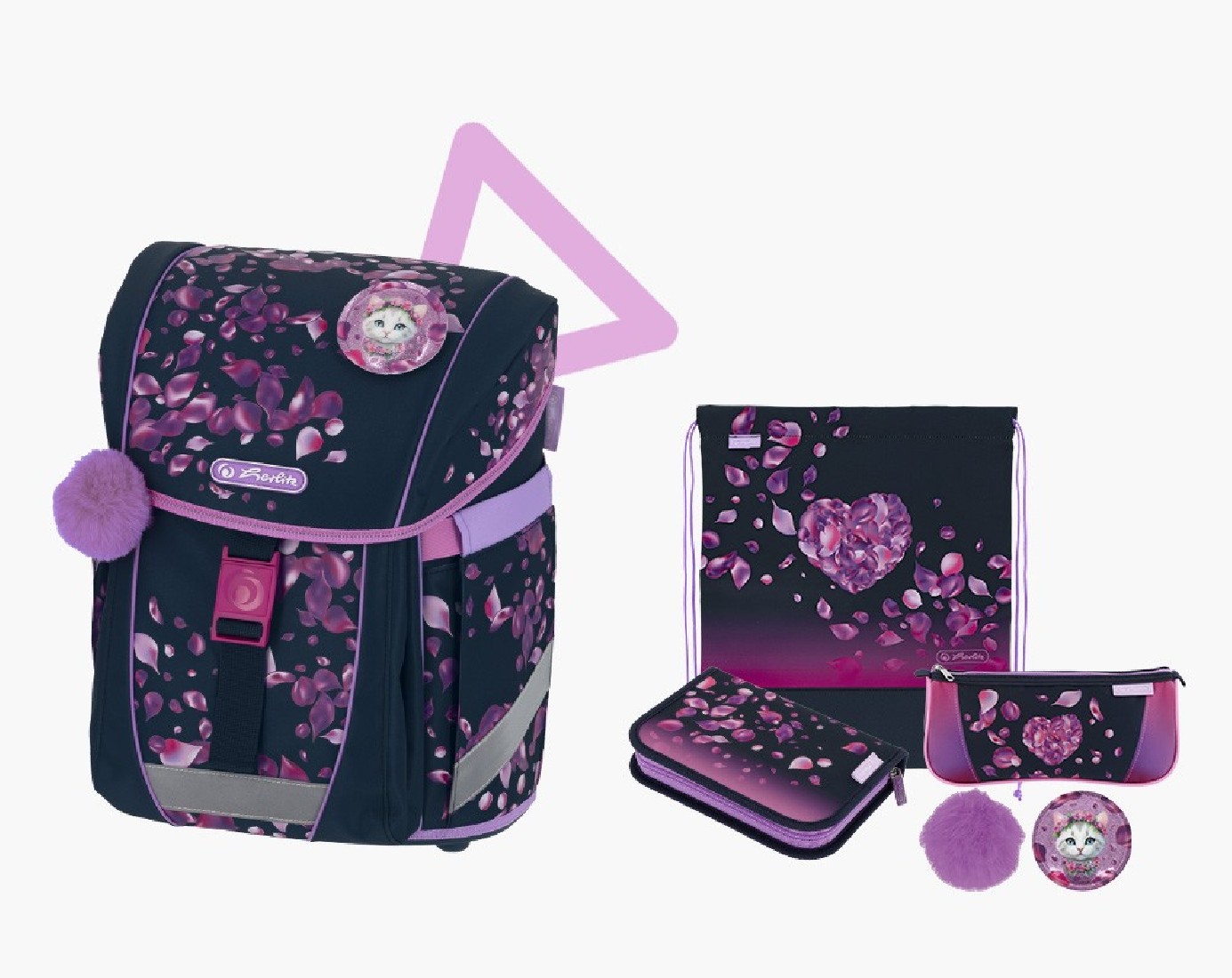 Σακίδιο πλάτης Δημοτικού FiloActive XL Plus Blossom Dance 400205495 Herlitz (2026)