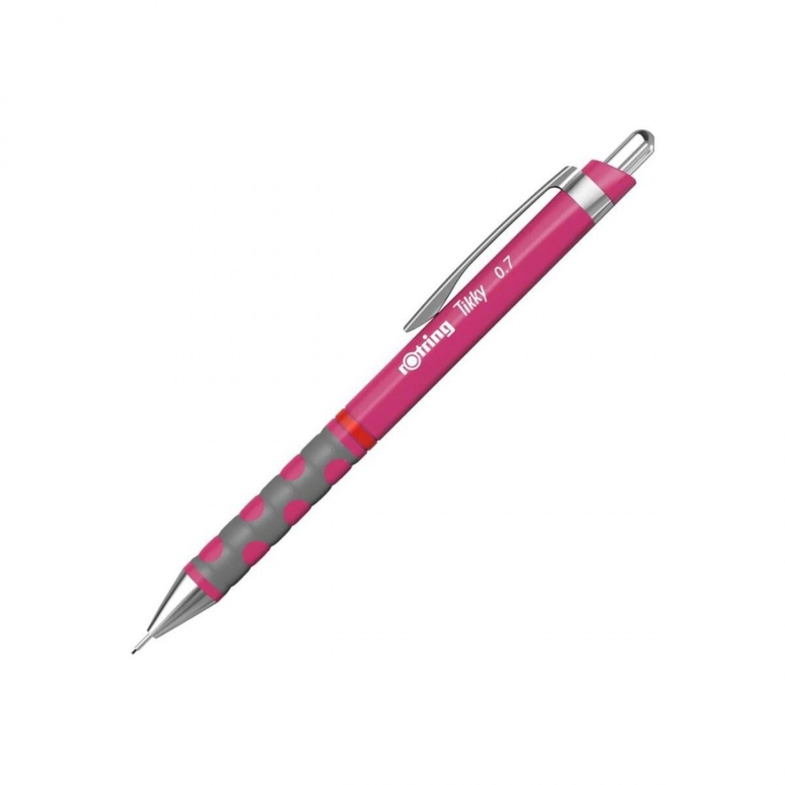 Rotring  tikky mechanical pencil magenta 0,7mm (free leads & eraser)