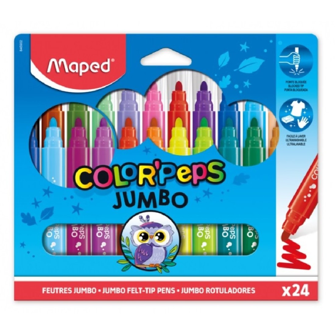 Μαρκαδόροι 24 τεμαχίων Color Peps Jumbo 946902 Maped