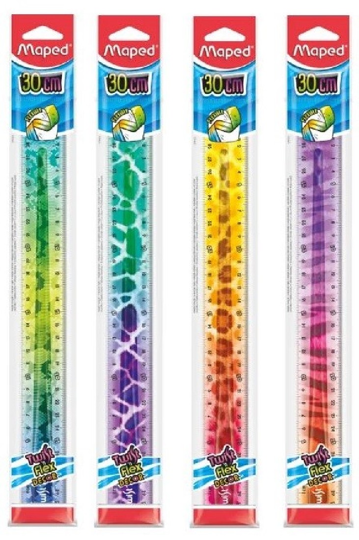 Γεωμετρικός Χάρακας Twisr n Flex Decor Animals 30cm 279322 Maped