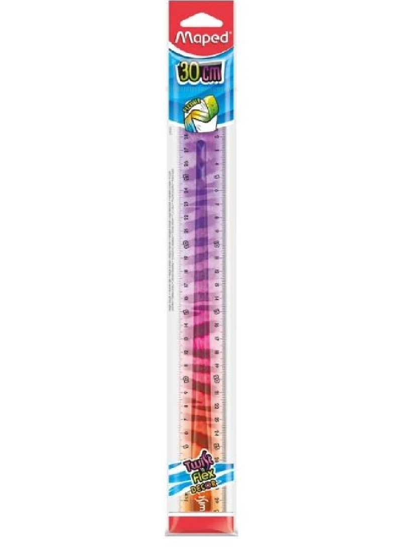 Γεωμετρικός Χάρακας Twisr n Flex Decor Animals 30cm 279322 Maped