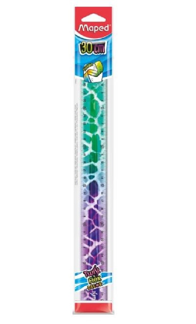 Γεωμετρικός Χάρακας Twisr n Flex Decor Animals 30cm 279322 Maped