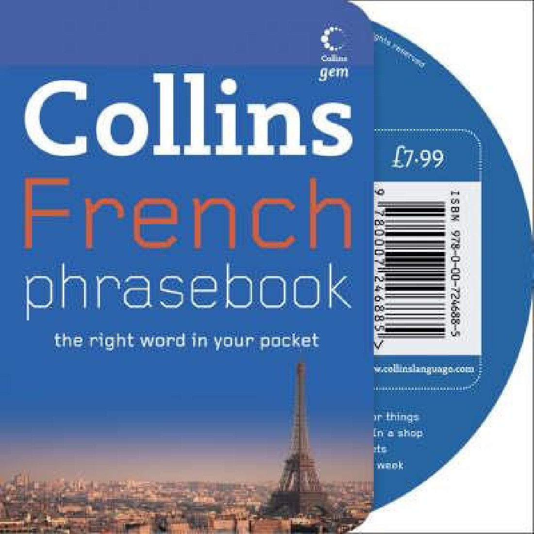 COLLINS GEM : FRENCH PHRASEBOOK CD PACK (+ CD) PB