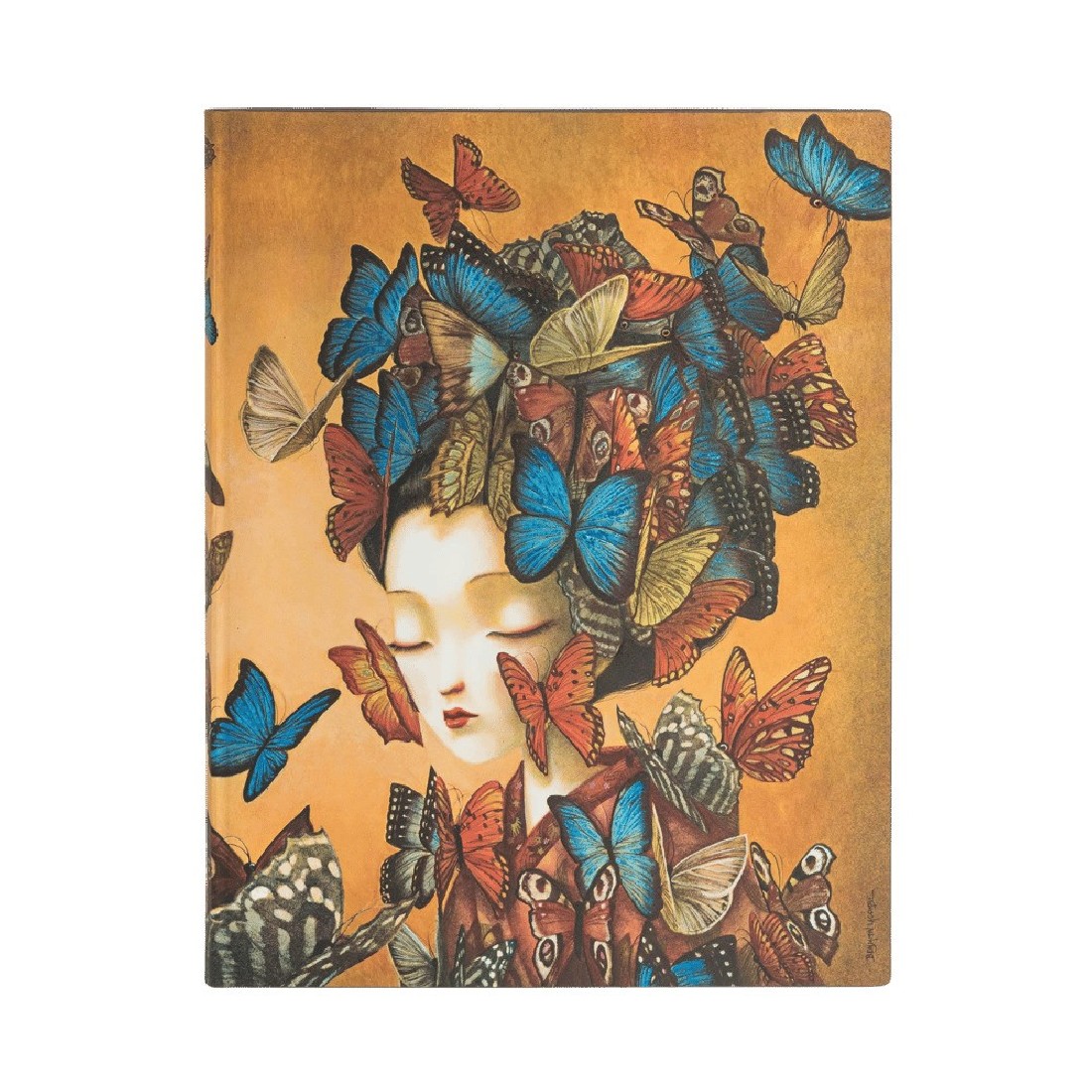Paperblanks notebook, Madame Butterfly, Ultra 18x23, soft cover, lined, 176 pages,