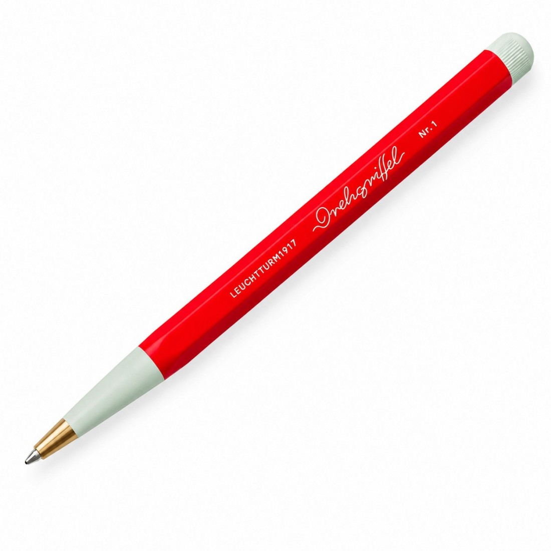 Leuchtturm 1917 Drehgriffel Nr.1 Red,  Gelpen with black ink