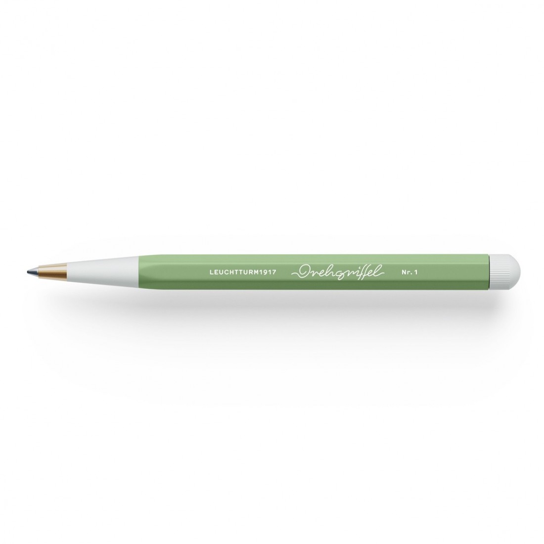 Leuchtturm 1917 Drehgriffel Nr.1 Olive,  Gelpen with black ink