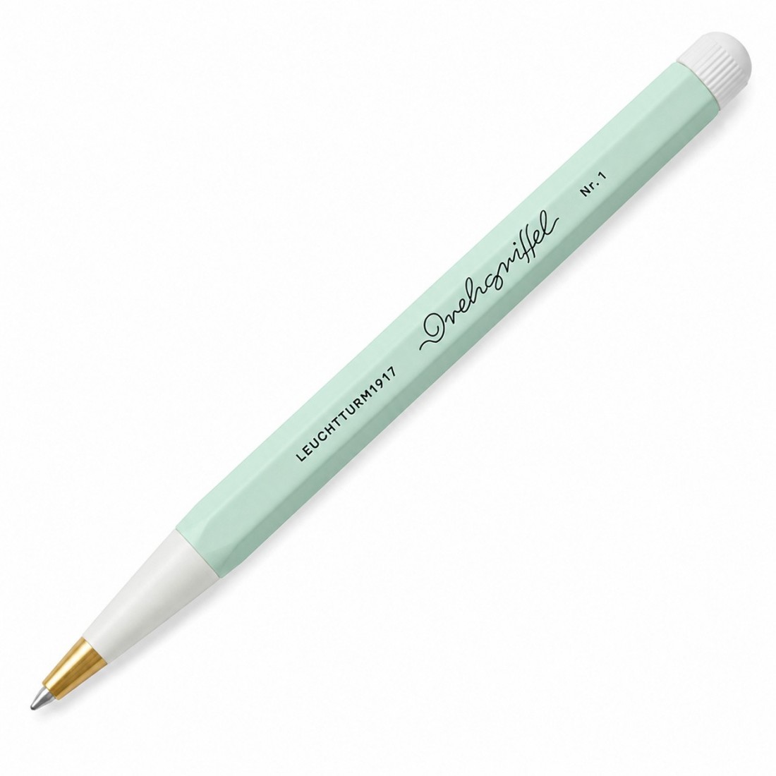 Leuchtturm 1917 Drehgriffel Nr.1 Mint Green,  Gelpen with black ink