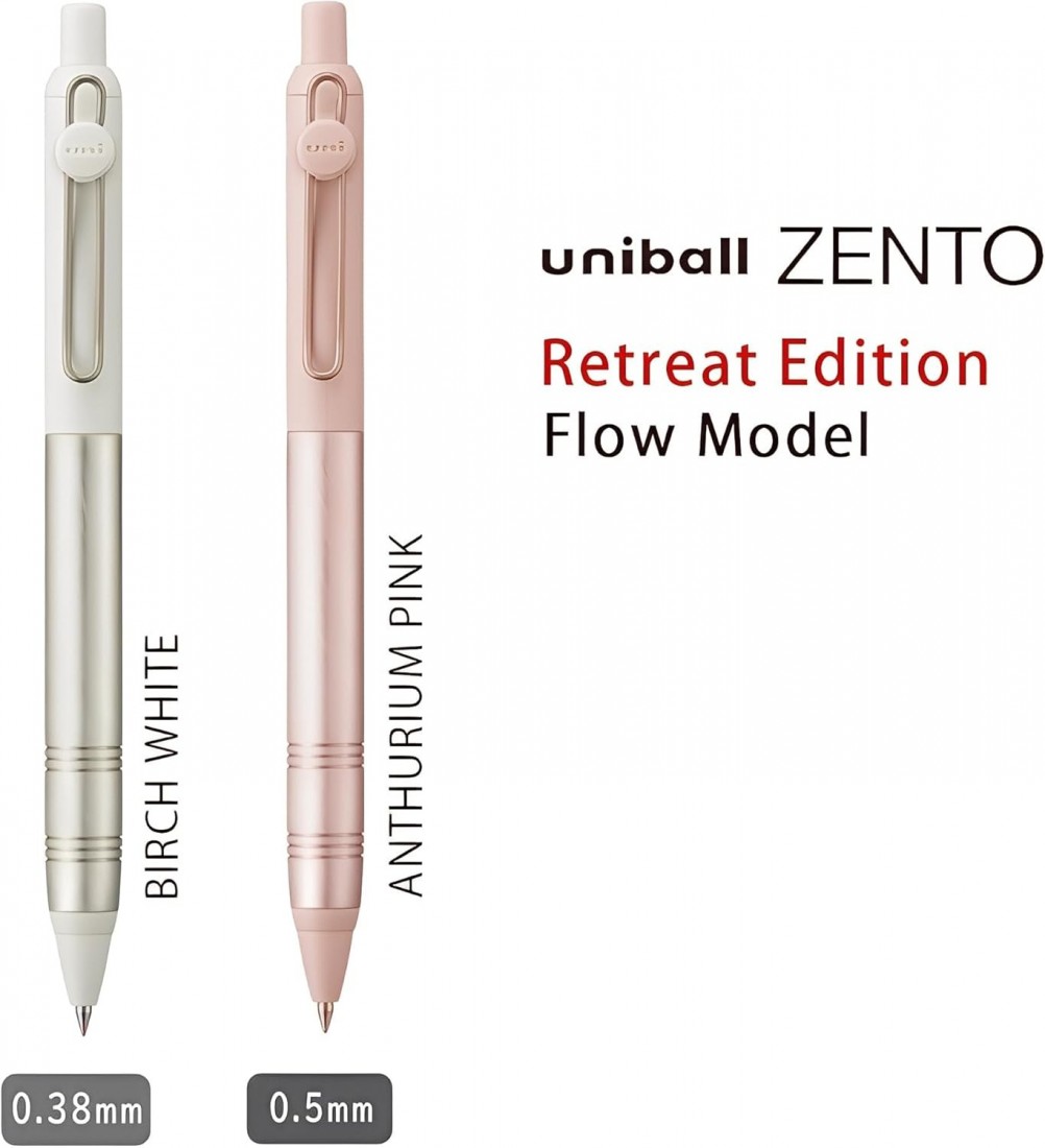 Uni Mitsubishi uniball ZENTO Uni-Ball Zent Flow Model 0.38mm Birch White