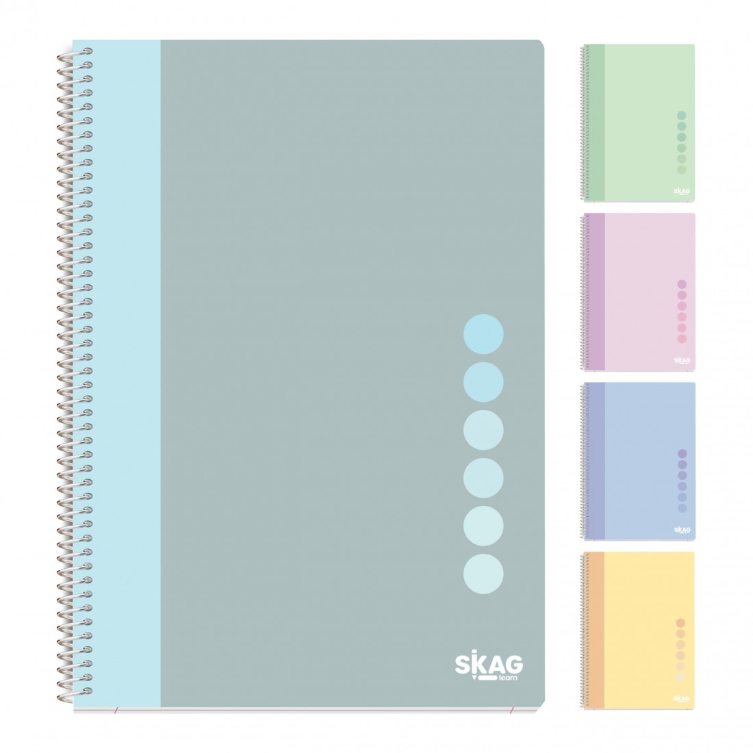 Τετράδιο Σπιράλ 17x25 2 Θέματα Pastel Vibe 312882 Skag