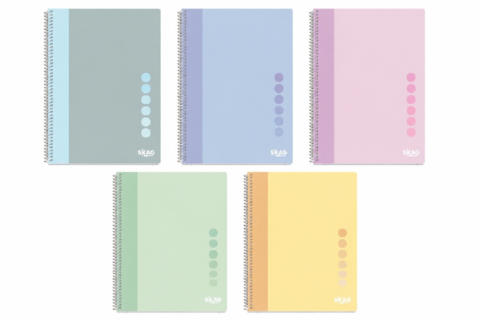 Τετράδιο Σπιράλ 17x25 3 Θέματα Pastel Vibe 312899 Skag