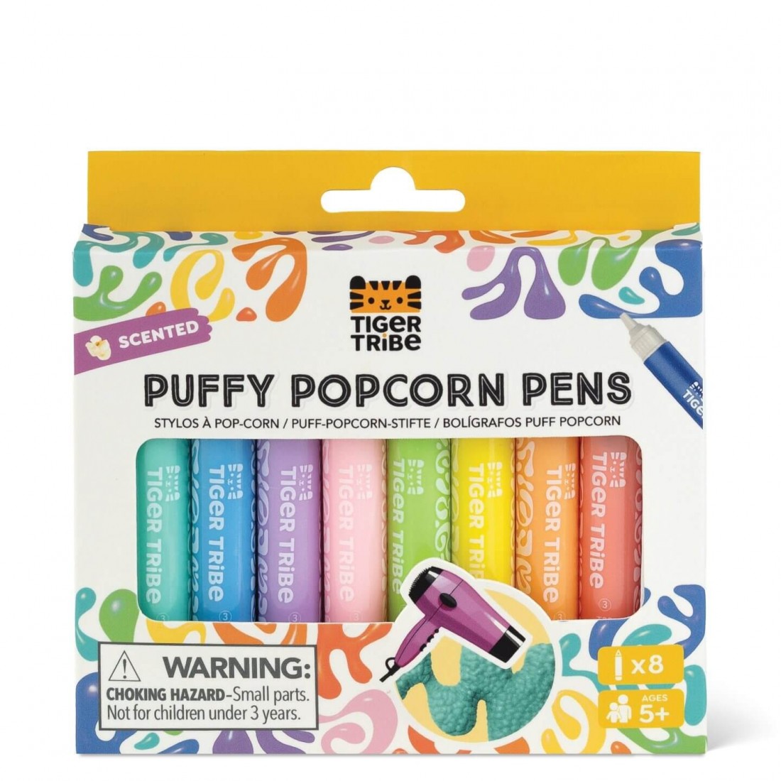 Puffy Popcorn Pen 94410 Tiger Tribe (scented)