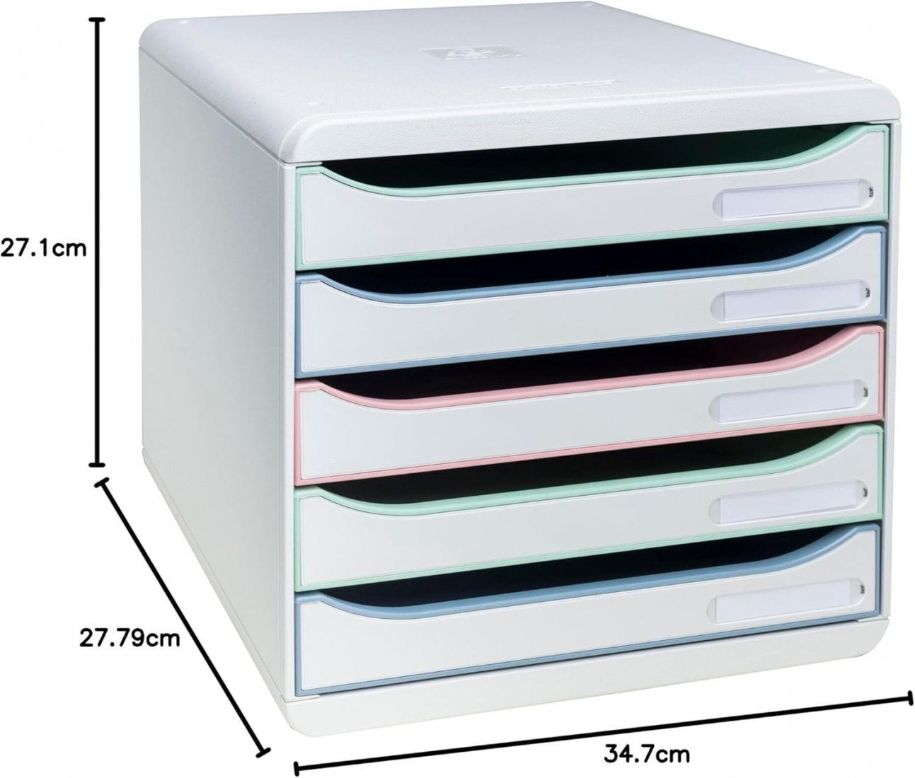 Exacompta συρταριέρα 5 θέσεων white 309303D