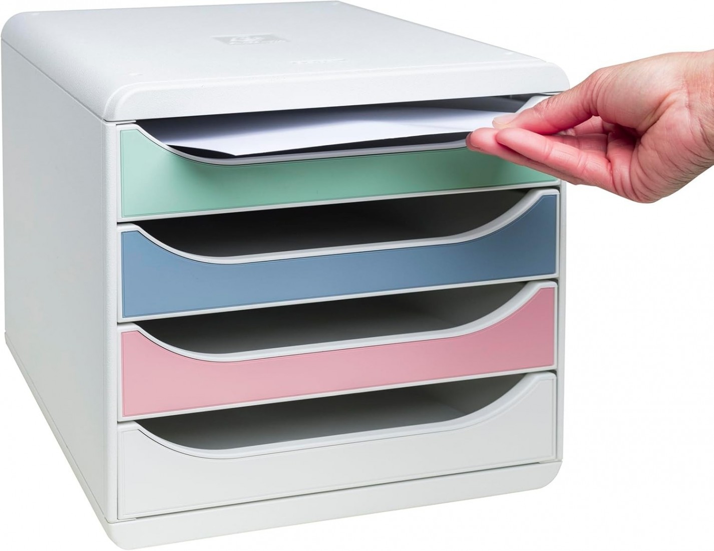 Exacompta συρταριέρα 4 θέσεων pastel colours 310303D