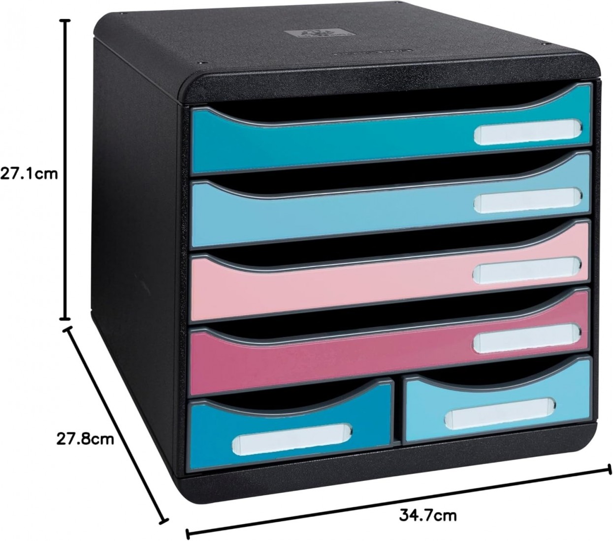 Exacompta συρταριέρα 6 θέσεων pastel colours 312606D