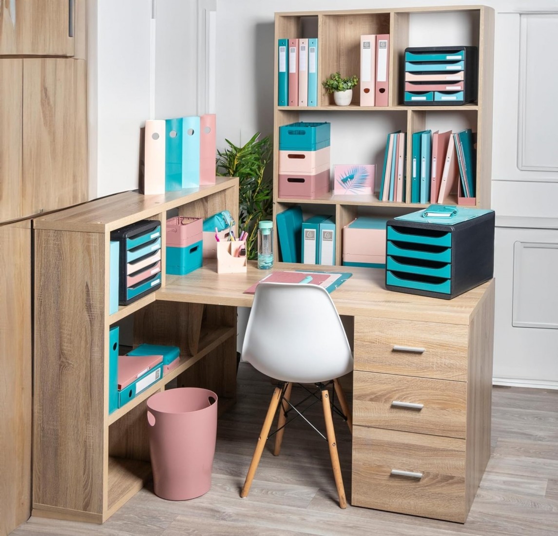 Exacompta συρταριέρα 6 θέσεων pastel colours 312606D