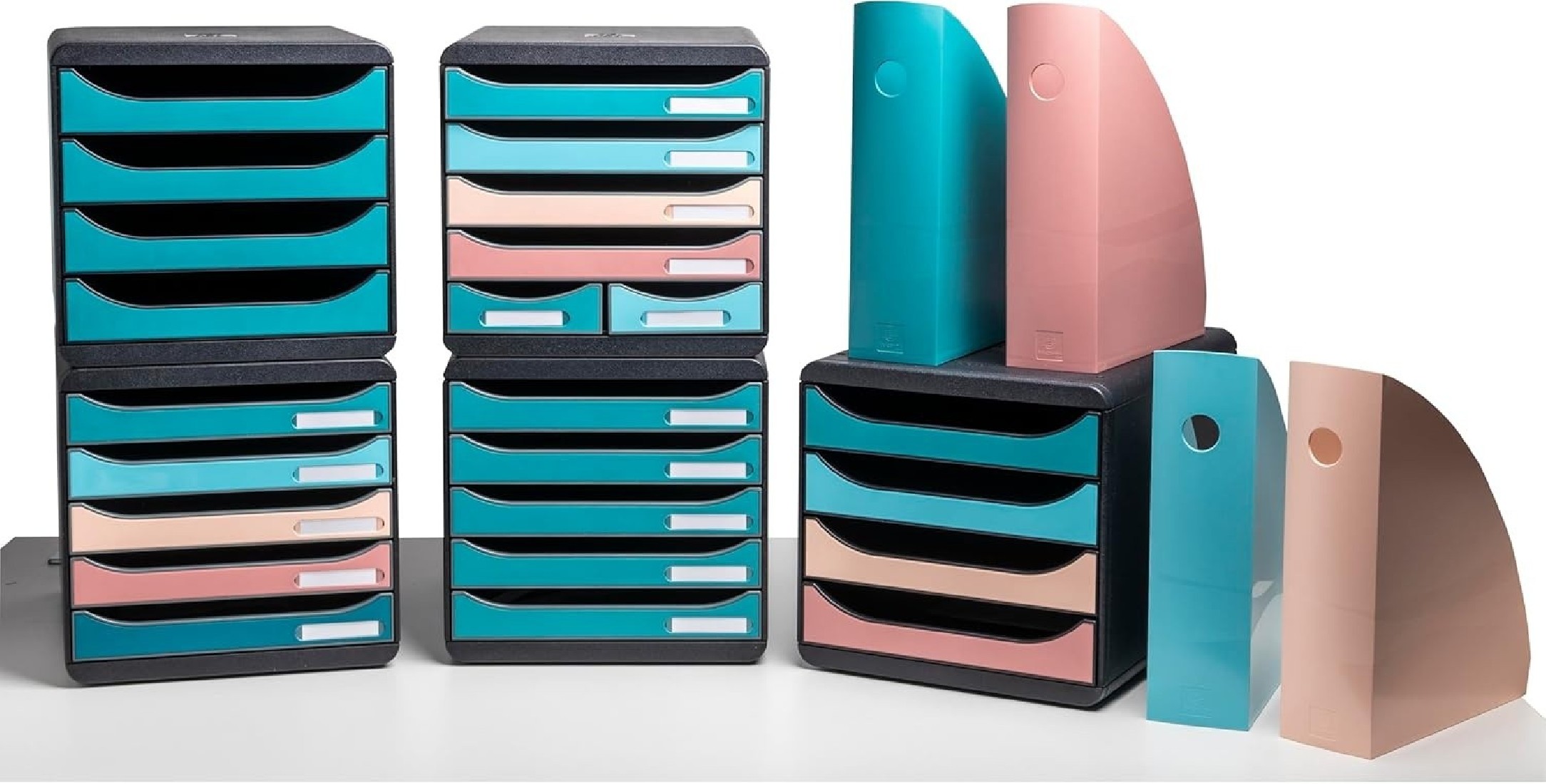 Exacompta συρταριέρα 5 θέσεων pastel colours 309606D