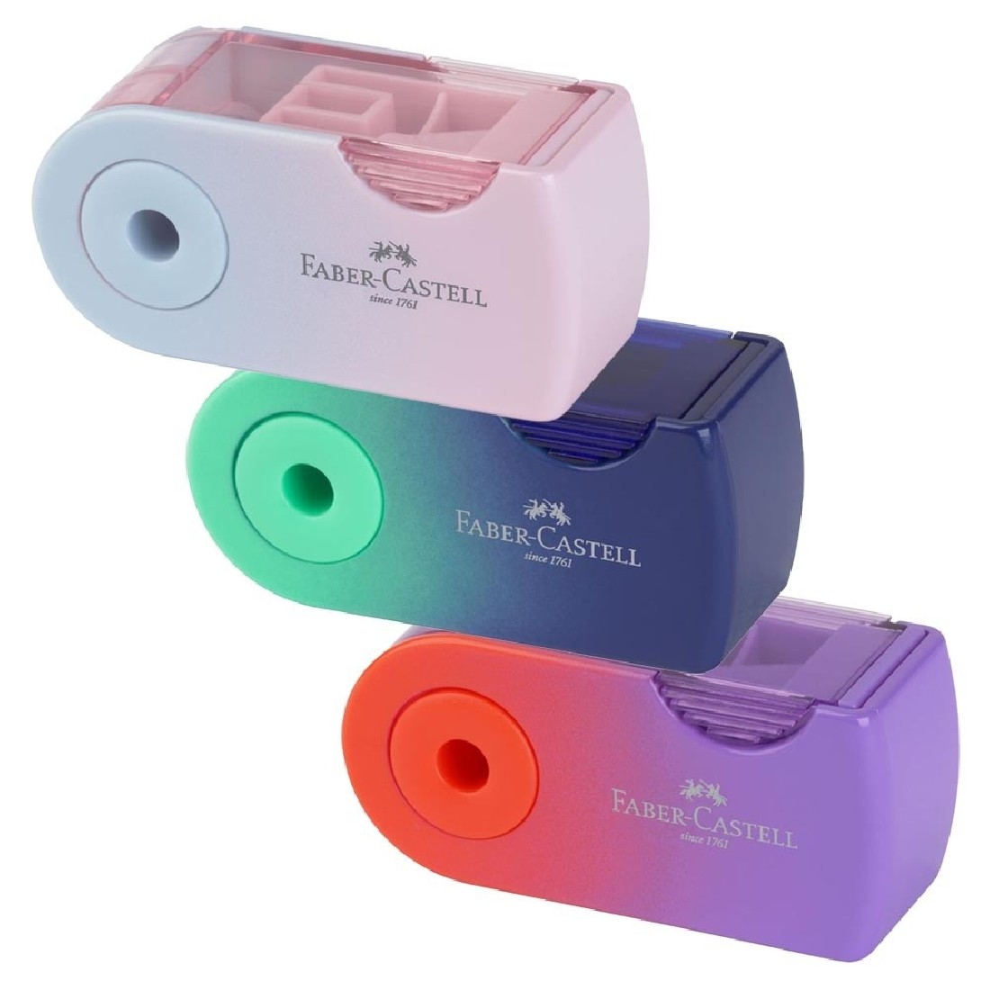 Faber Castell sleeve mini sharpener ξύστρα σε θήκη, follow your flow, 182776