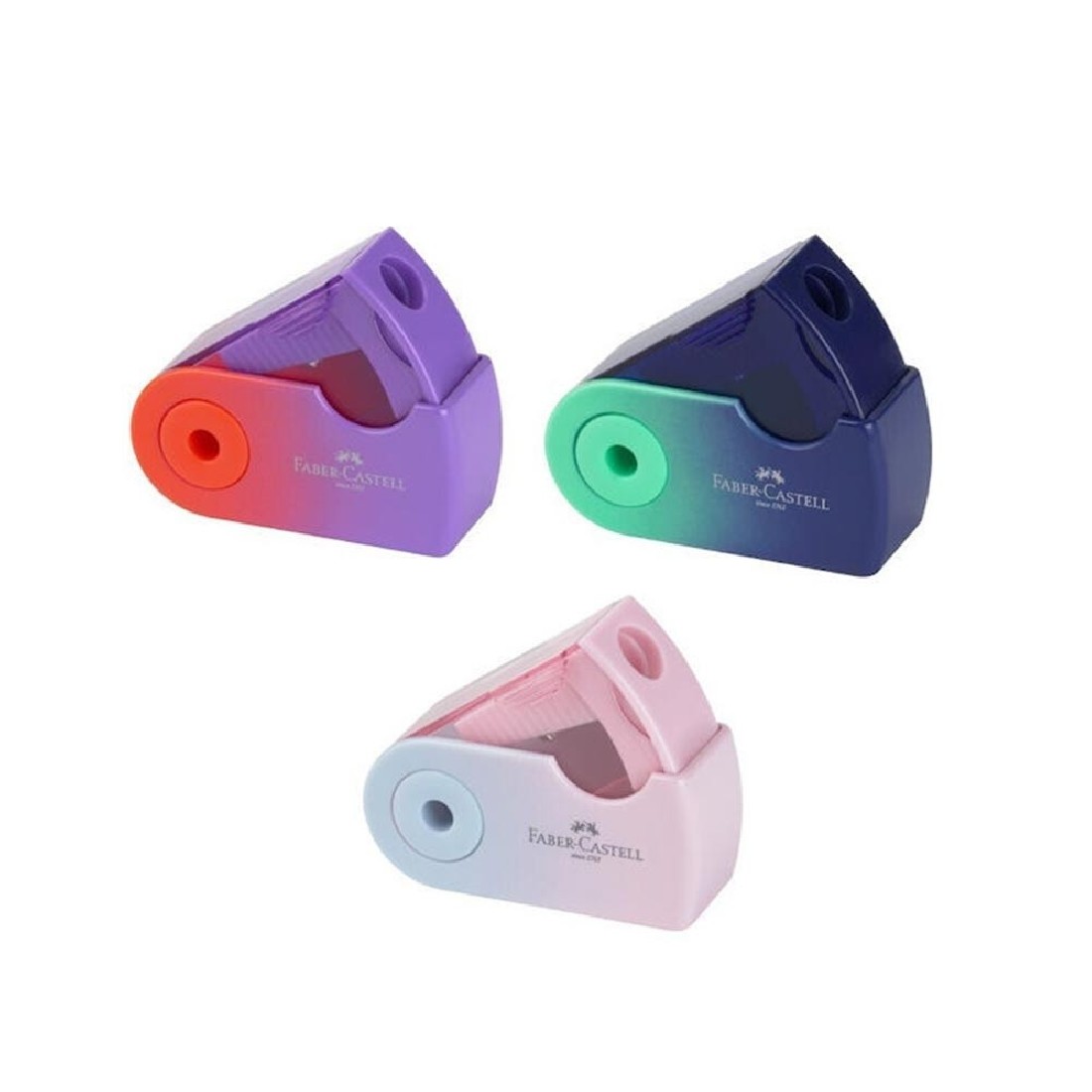 Faber Castell sleeve mini sharpener ξύστρα σε θήκη, follow your flow, 182776