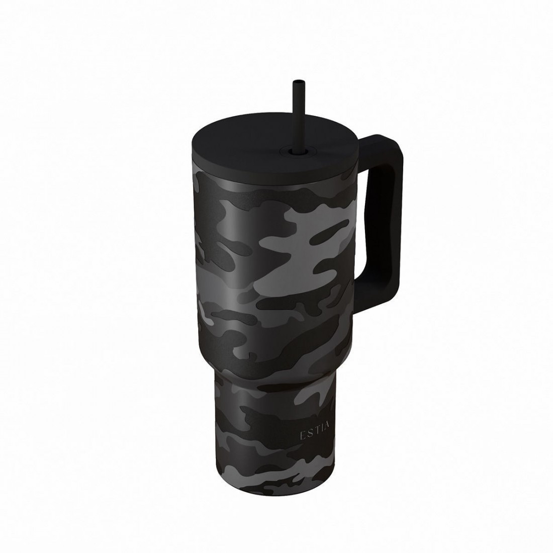Straw Tumbler XL 900ml Dark Camo 46163 Estia Home Art