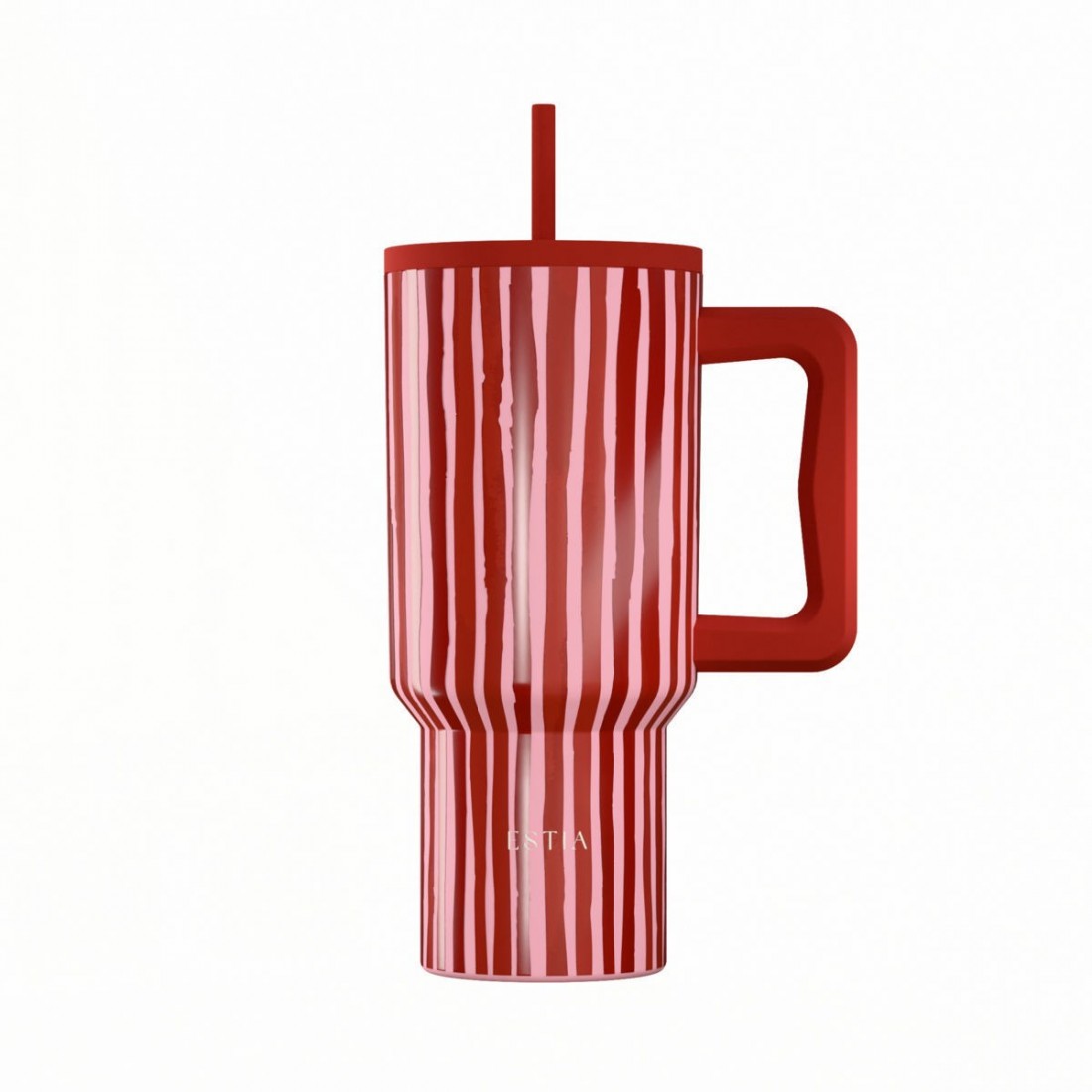 Straw Tumbler XL 900ml Viva Stripe 41564 Estia Home Art