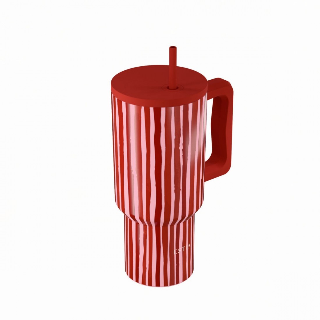 Straw Tumbler XL 900ml Viva Stripe 41564 Estia Home Art