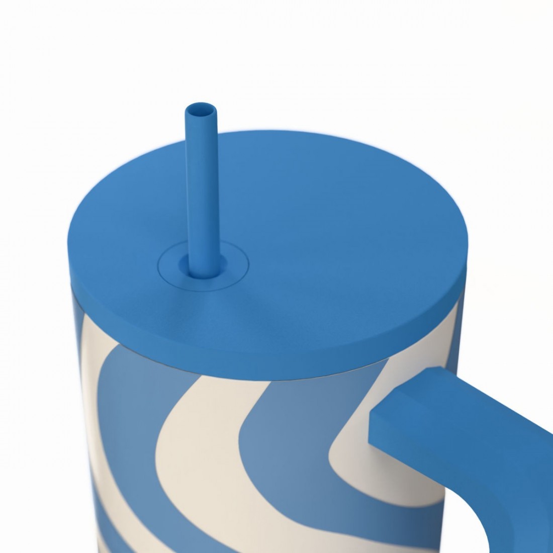 Straw Tumbler XL 900ml Ocean Waves 41571 Estia Home Art